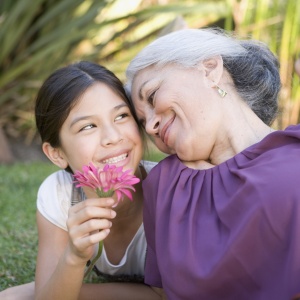 Photo of woamn with grand daughter